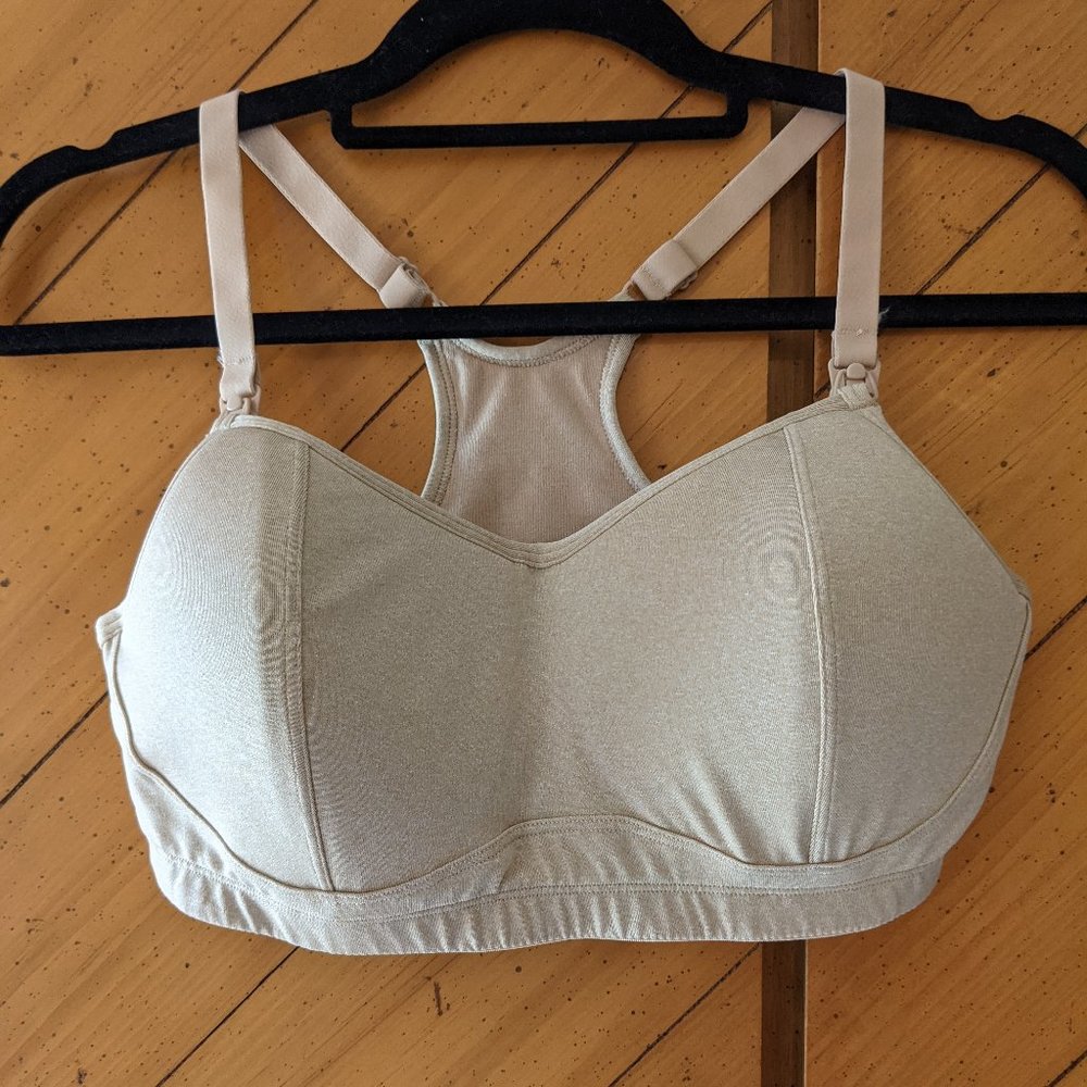NEVER WORN TAN PLAYTEX LARGE NURSING BRA